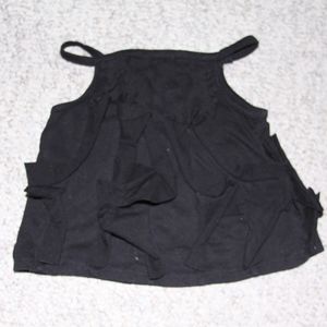 Koala Kids Black Ruffle Top